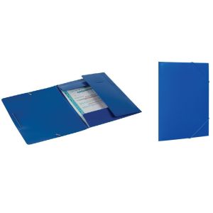 Папка на резинках Стандарт 0,5мм синяя песок, расширение до 30мм 045PR-E 227712