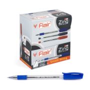 Ручка шариковая «Flair» ZiING пластик, 3-хгранн. корп. синяя F-1151