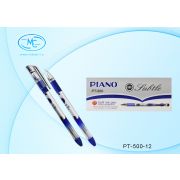 Ручка на масляной основе Piano PT-500-12 «Piano Tubtle» синяя, иголчатая, пишущий узел 0,5мм, стержень 139мм