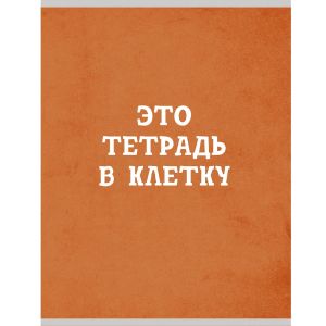 Тетрадь А4 48л. кл. Т4485002 Оранжевая в клетку (обложка мелов. картон, бумага офсет 60г/м2)
