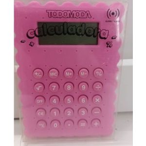 Калькулятор карманный 8 разр.10*7см,европодвес,розовый цвет 80005