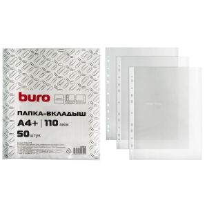 Папка-файл А4+ Buro тисненые 110мкм (упак.:50шт)