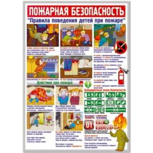 Плакат по безопасности Правила пожарной безопасности 25676 (р.д.)