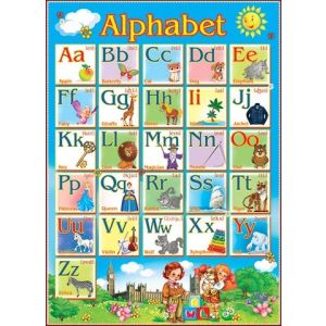 Плакат школьный Английский алфавит 0-02-120