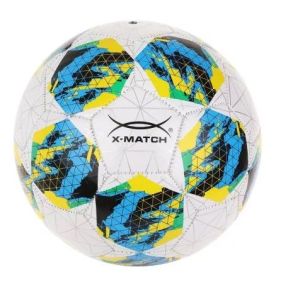 Мяч футбольный X-Match 1 слой PVC 1.6 mm. пятиугольники 56500