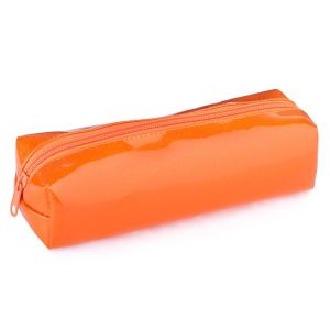 Пенал-косметичка на молнии малый ткань К-621 Оранжевый 19,5*6*5см
