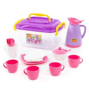 Набор детской посуды «Алиса» на 4 персоны (в контейнере) 53480