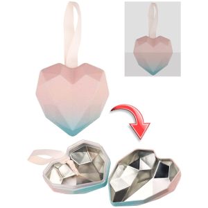 Шкатулка детская металл.сердце (9,7х9) «Розовое» (арт. TH08-1)