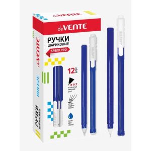 Ручка на масляной основе «deVENTE. Breeze» 5073855 синяя, игольчатый пишущий узел 0,7мм, ультра гладкое письмо