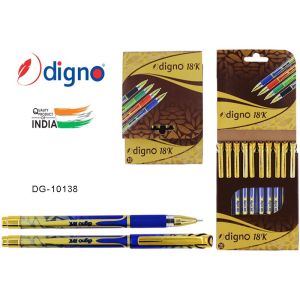 Ручка на масл. основе DIGNO «18K» DG-10138 0,7мм рез.держ.,иголка