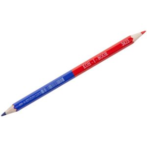 Карандаш двухцветный KOH-I-NOOR красно-синий, грифель 3,8 мм, желтый корпус