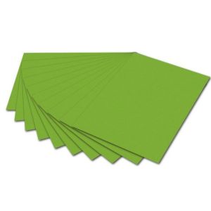 Бумага цветная 50*70см 300гр/м2 FOLIA зеленый травяной 6155
