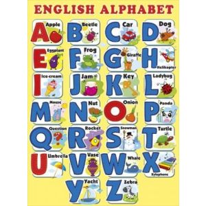 Плакат А2 Английский алфавит 084,793