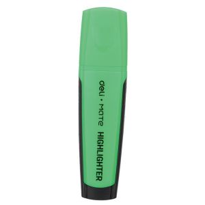 Текстовыделитель зеленый DELI EU35050 Mate скошенный пиш. наконечник 1-5мм резиновый грип