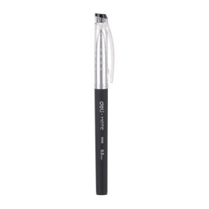 Гелевая ручка черная 0,5мм DELI EQ10620 прозр.корп.