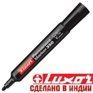 Маркер черный LUXOR PM 350 3591 спирт. основа, 1-3мм, пулевидн.