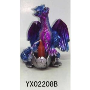 Фигурка YX 02208B Перламутровый дракон со свечой