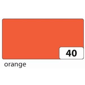 Бумага цветная 50*70см 130г/м2 FOLIA оранжевый 6740