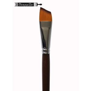Кисть синтетика №10 скошенная Pennello DELUXE длинная ручка