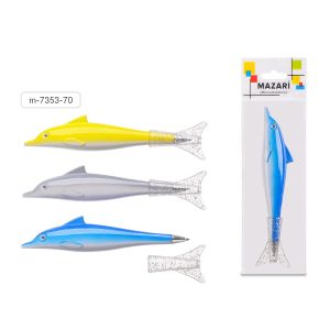 Ручка шарик. M-7353-70 Дельфин 0,7мм