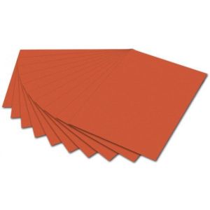 Бумага цветная 50*70см 300гр/м2 FOLIA оранжевый 6140