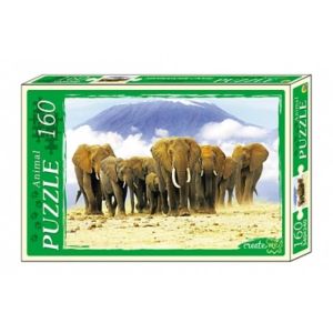 Пазлы 160эл. КБ160-4033 Африканские слоны