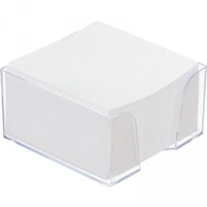 Блок для заметок в боксе белый 9*9*5 плот. 80 г/м² 500л. С237 92%