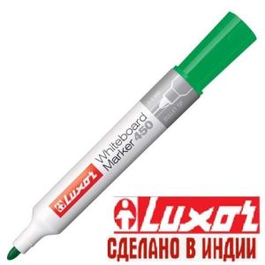Маркер для досок зеленый LUXOR WBM 450 3654 спирт. основа,1-3мм