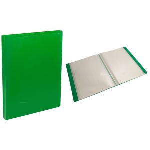 Папка с 10 файлами Buro -ECB10GREEN A4 пластик 0.5мм зеленый