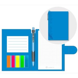 Блокнот 105*150мм LAMARK0104 NB0104, 0126 синий, ручка, пласт. закладки