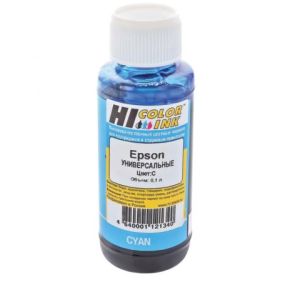 Чернила HI-COLOR для EPSON универсальные, голубые 0,1л водные