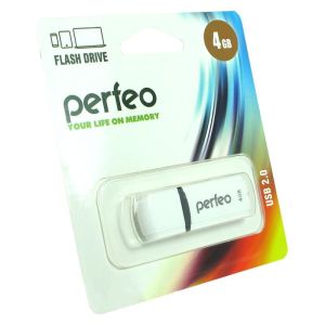 Флэш-драйв 4GB Perfeo USB C02 White