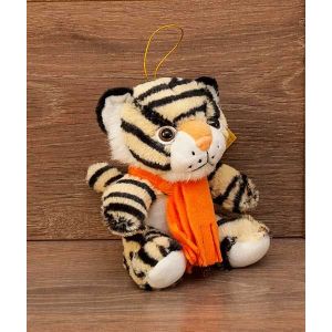 Мяг. игрушка Тигр в шарфе 15см 1-5115-15а-а48-6
