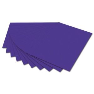 Бумага цветная 50*70см 300гр/м2 FOLIA фиолетовый темный 6132