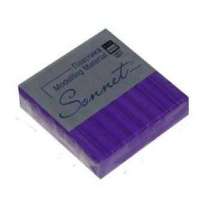 Пластика «Sonnet» фиолет.с блестками,брус 56 г. 5966607