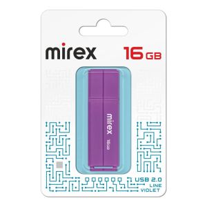 Флэш-драйв 16GB Mirex USB LINE VIOLET  (ecopack) 2.0