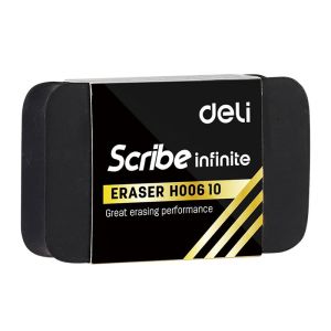 Ластик DELI EH00610 Scribe Infinite 22x12x60мм черный инд.упак.