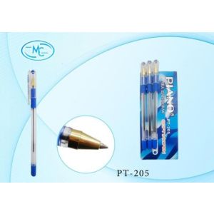 Ручка на масляной основе Piano Gold PT-205-12 синяя, игольчатая, пишущий узел 0,5мм, стержень 142мм