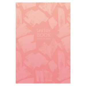 Скетчбук А5 80л. розовая бумага 7БЦ С5т80_лм 8719 «Розовая абстракция»