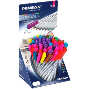 Ручка шарик. «TRIBALL» Mix-Colored 1003 1024151 1,0мм