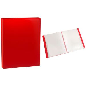 Папка с 40 файлами Buro -ECB40RED A4 пластик 0.5мм красный