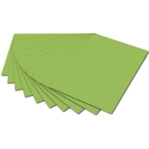 Бумага цветная 50*70см 300гр/м2 FOLIA светло-зеленый 6151