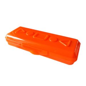 Пенал пластиковый НЕОН ПП-1 оранжевый