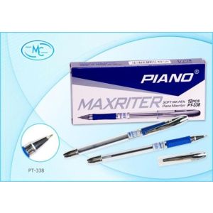 Ручка на масляной основе Piano PT-338/1152 синяя, игольчатая, пишущий узел 0,7мм