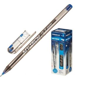 Ручка на масляной основе «MY-TECH» игольчатый пишущий узел 1,0мм, толщина линии письма 0,7мм, синяя 2240
