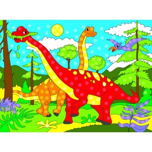 Гелевая мозаика 19х26см Динозавры Арт. М-7953