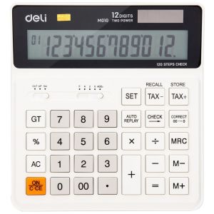 Калькулятор бухгалт. DELI EM01010 12разр. белый