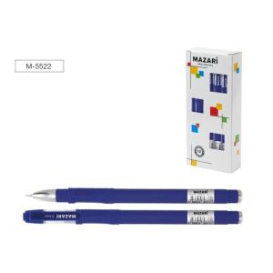 Гелевая ручка синяя  игол. након. 0,5мм M-5522* EXELINE корпус пластиковый с покрытием Soft