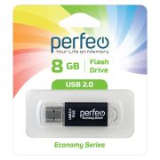 Флэш-драйв 8GB Perfeo USB E01 Black economy series