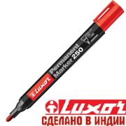 Маркер красный LUXOR PM 250 3453 спирт основа,1-3мм,пулевидн.